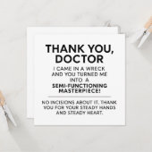 Carte Chirurgien Merci (Devant/Arrière en situation)