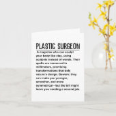 Carte Chirurgien plastique (Fleur jaune)