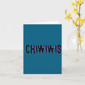 Carte Chiwiwis - Citation drôle (Fleur jaune)