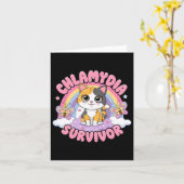 Carte Chlamydia Survivor Chat Mème De Chat Chemises Drôl (Fleur jaune)