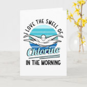 Carte Chlorine Piscine Club de natation Enseignant (Fleur jaune)