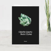 Carte Chlorite Quartz Rock Crystal Cluster Ajouter son p (Dos)