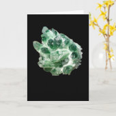 Carte Chlorite Quartz Rock Crystal Cluster Ajouter son p (Fleur jaune)