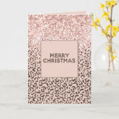 Carte Chocolat à chair blanche Parties scintillant léopa (Fleur jaune)