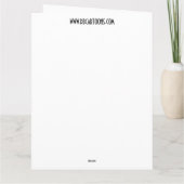 Carte Chocolat blanc (Dos)