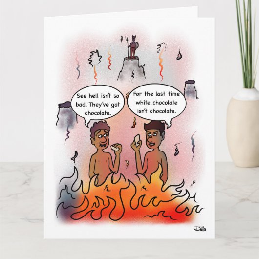 Carte Chocolat blanc (Devant)