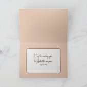 Carte Chocolat chaud d'anniversaire par fenêtre d'hiver (Intérieur)