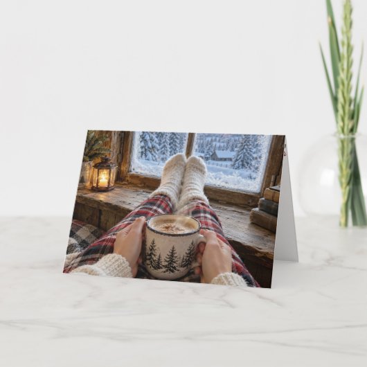 Carte Chocolat chaud de Noël (Devant)
