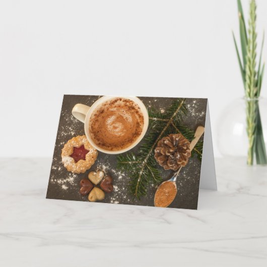 Carte Chocolat chaud de Noël (Devant)