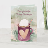 Carte Chocolat chaud de Noël (Devant)