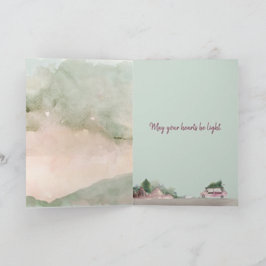 Carte Chocolat chaud de Noël (Intérieur)