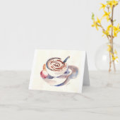 Carte Chocolat chaud de Paris (Fleur jaune)