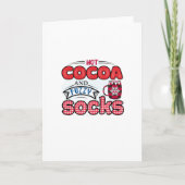 Carte Chocolat Chaud et Chaussettes Douces (Devant)