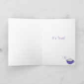 Carte Chocolat chaud mignon 'Je t'aime' (Intérieur)