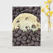 Carte Chocolat Chip Cookie Anniversaire (Fleur jaune)