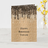 Carte Chocolat Ice Crème Cone Parties scintillant Driver (Fleur jaune)