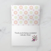 Carte Chocolat Lab Maman & Green Floral (Intérieur)