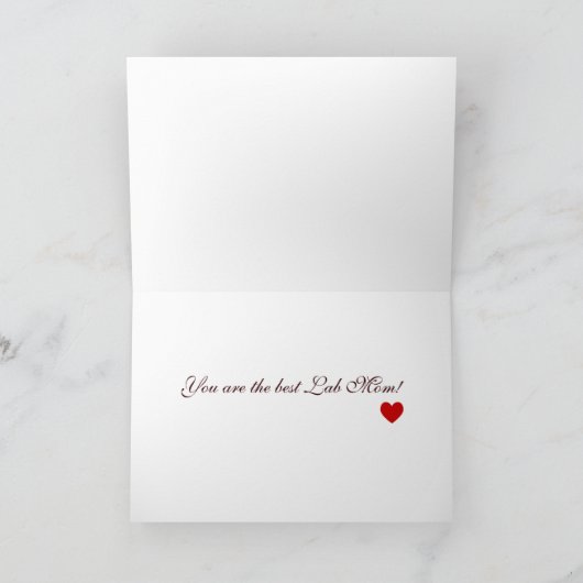 Carte Chocolat Lab Maman & Vert (Intérieur)