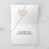 Carte Chocolat Labrador et papa (Intérieur)