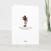 Carte Chocolat Labrador Papa en Fête des pères rouge (Dos)