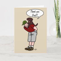 Chocolat Labrador Papa en Fête des pères rouge