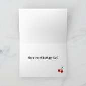 Carte Chocolat Labrador vous observant Anniversaire (Intérieur)