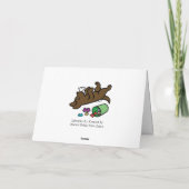 Carte Chocolat Mischievous Labrador Oeil latéral (Dos)
