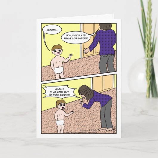 Carte Chocolat pour gramma (Devant)