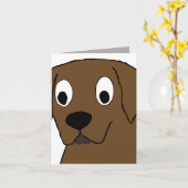 Carte chocolate (Fleur jaune)