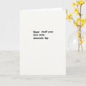 Carte Chocolate Face Day Greeting Card (Fleur jaune)