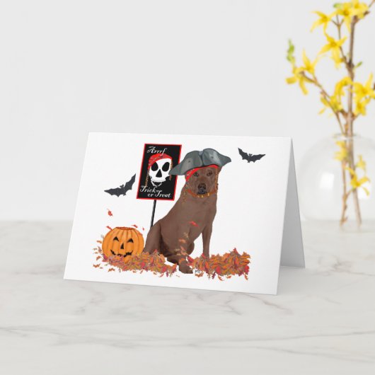 Carte Chocolate Labrador (Fleur jaune)