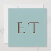 Carte Chocolate Mood Minimal Wedding Save the Date (Dos)