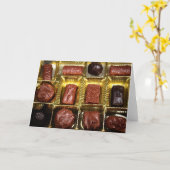 Carte Chocolats (Fleur jaune)
