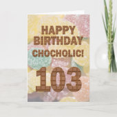 Carte Chocololique 103e anniversaire (Devant)
