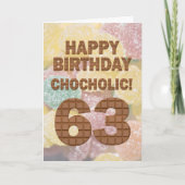 Carte Chocololique 63e anniversaire (Devant)