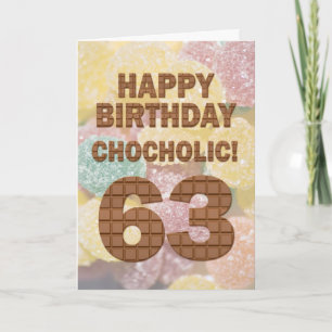 Carte Chocololique 63e anniversaire