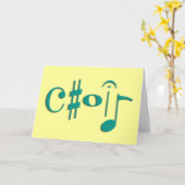 Carte choeur (Fleur jaune)