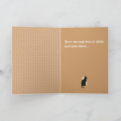 Carte Choisir Couleur Noir Blanc Chat Duo Yin Yang Style (Intérieur)