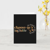 Carte Choisir D'Inclure L'Autisme Enseignant De L'Éducat (Fleur jaune)