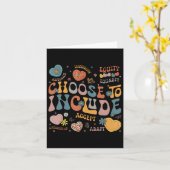 Carte Choisir D'Inclure Les Problèmes D'Inclusion Autism (Fleur jaune)