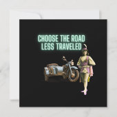 Carte Choisir la route Moins Voyage Amusants Art modifié (Devant)