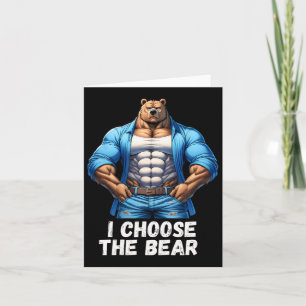 Carte Choisir L'Ours Drôle Trending Feminist En Colère