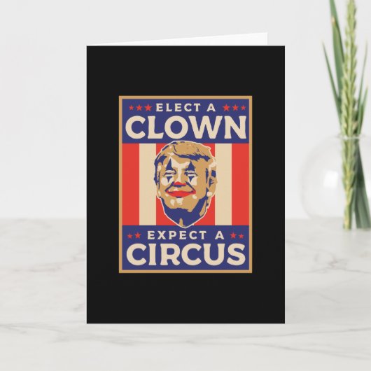 Carte Choisir un clown s'attendre à un cirque (Devant)