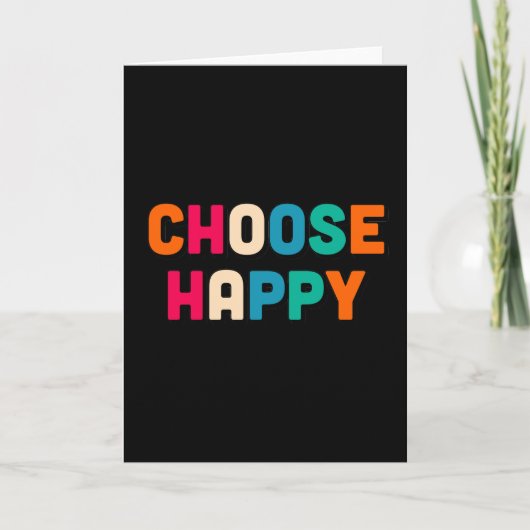 Carte Choisissez heureux (Devant)