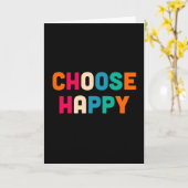 Carte Choisissez heureux (Fleur jaune)