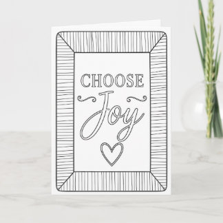 Carte Choisissez la couleur de la joie
