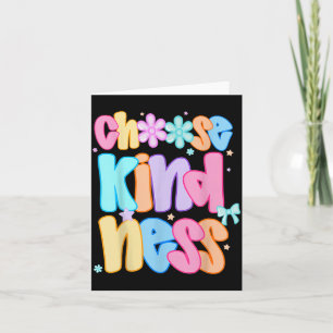 Carte Choisissez la gentillesse Groovy Soyez gentil Insp