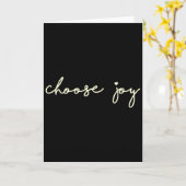 Carte Choisissez la Joie - Réconfortant, Motivation - Ch (Fleur jaune)