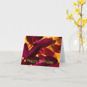 Carte Choisya Autumn 'Happy Birthday' (Fleur jaune)