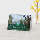 Carte Choklit Park, Vancouver, BC Note Card (Fleur jaune)